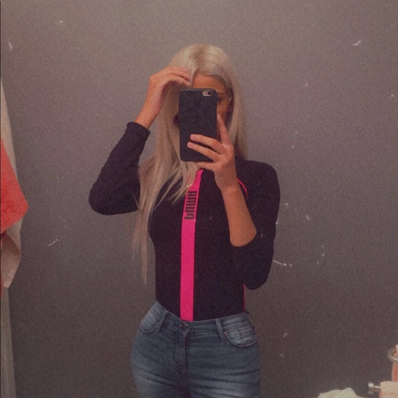 Puma bodysuit. Hot pink and black - Picture 6 of 6